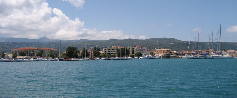 Zufahrt zur Marina Lefkas