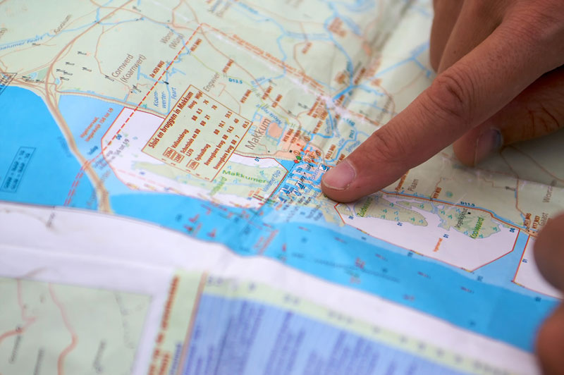 Planung des Törns anhand von Seekarten