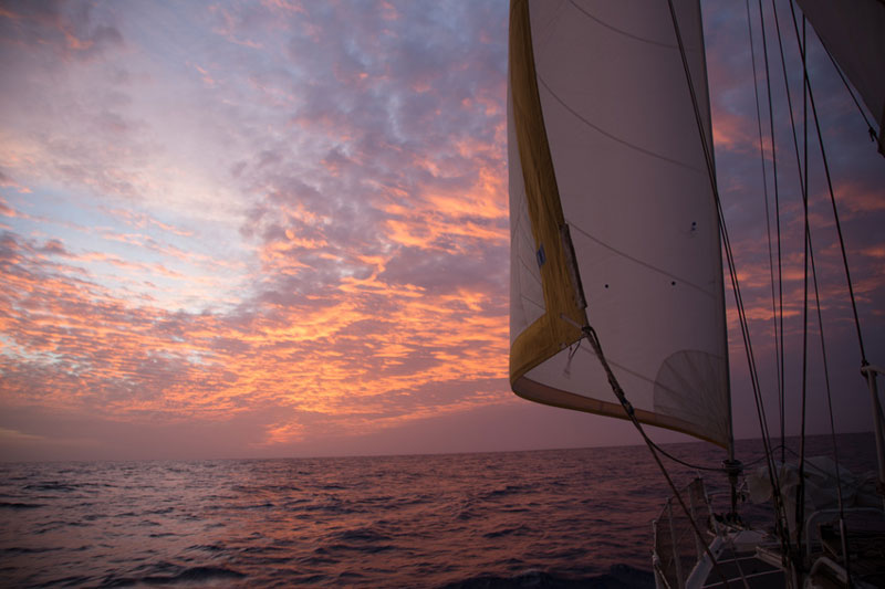 Wettervorbereitung beim Charterurlaub