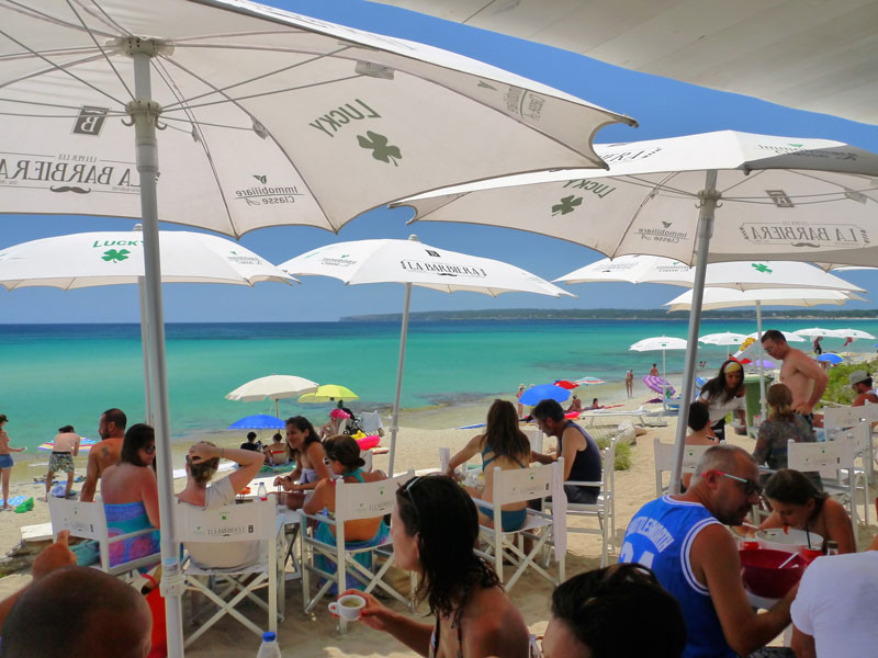 Die Lucky Bar am Playa Migjorn Die Lucky Bar am Playa Migjorn