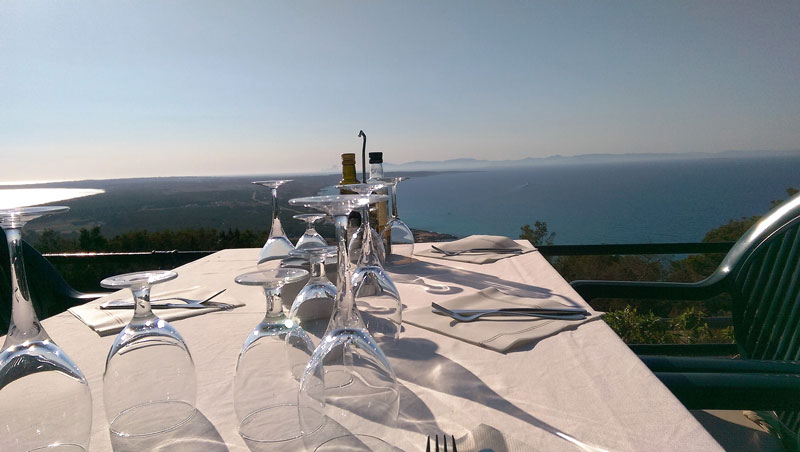 Grandioser Blick vom Restaurant El Mirador nach Westen Blick vom Restaurant El Mirador nach Westen