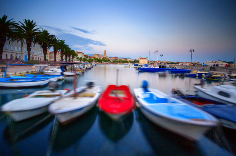 Boote im Hafen von Split Boote im Hafen von Split
