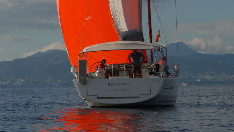 Wunderschöne Segelyacht mit Blister