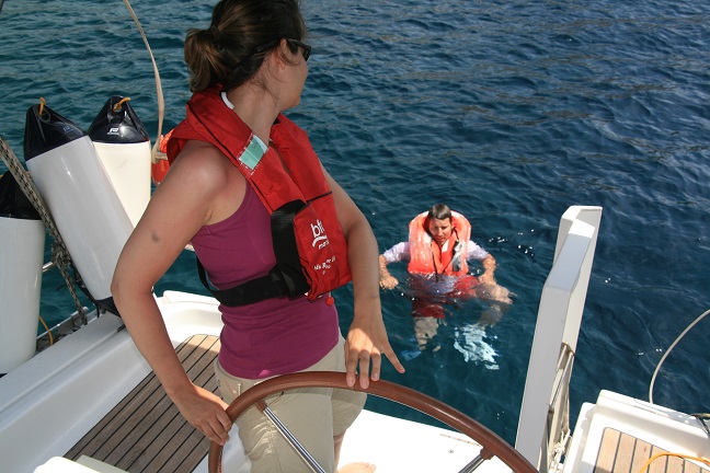 Der „Back-Lift“ - das Mann-wieder-an-Bord-Manöver 