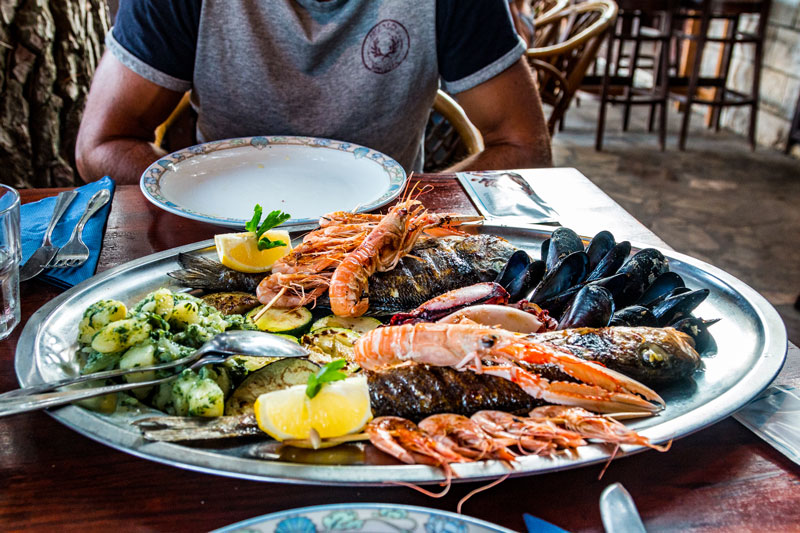Kroatische Meeresfrüchte-Gerichte